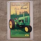 John Deere Oldtimer Metalen wandplaat, Ophalen of Verzenden, Nieuw