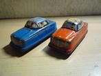 2 oude blikken Technofix baan auto's Mercedes en Opel/Ford?, Antiek en Kunst, Ophalen of Verzenden