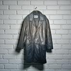 Vintage Jas Maat 2XL Zwart Leer Trench Lang Exceed Unisex, Verzenden, Zwart, Maat 46/48 (XL) of groter, Exceed