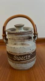 Gebakken pot voor snoep bamboe/ riet hengel, Antiek en Kunst, Ophalen of Verzenden
