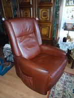 Te koop Relax fauteuil Bruin/rood, Huis en Inrichting, Fauteuils, Ophalen, Gewoon, 75 tot 100 cm, Zo goed als nieuw
