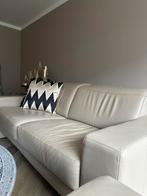 Rom1961 Lederen Banken - Taupe - Verstelbare Rug, Huis en Inrichting, Ophalen, Gebruikt, Tweepersoons, Rechte bank