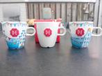 3 X DOUWE EGBERTS koffie kop/ 2 burendag grachtenpand /1 wit, Nieuw, Ophalen of Verzenden, Overige stijlen, Kop(pen) en/of Schotel(s)