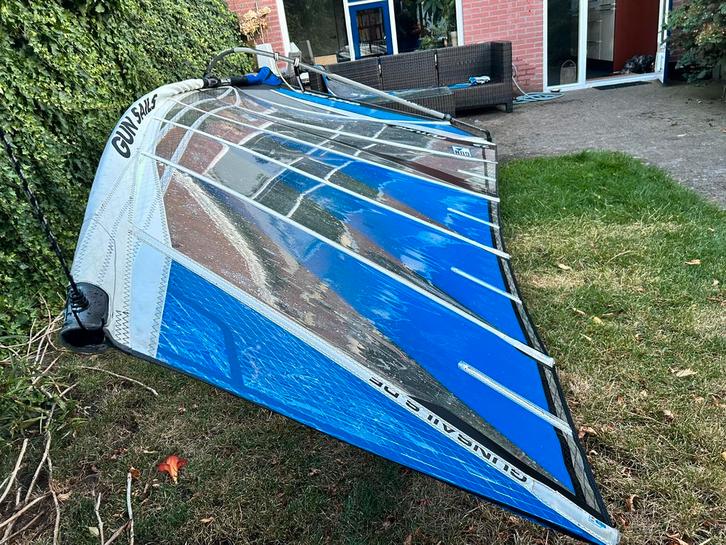 7.5 Gun Sails Future Freeride zeil in zeer goede staat, Watersport en Boten, Windsurfen, Zo goed als nieuw, Zeil, Met draagtas