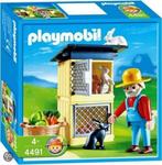 Playmobil konijnenhok (4491), Ophalen of Verzenden, Zo goed als nieuw, Complete set