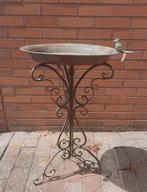 Staand Vogelbad Vogel Voederschaal Smeedijzer Nieuw, Tuin en Terras, Ophalen of Verzenden, Nieuw