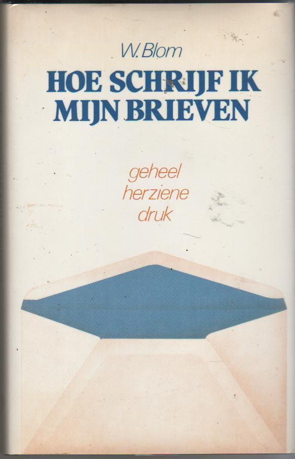 CursusBoeken door W. BLOM, Boeken, Studieboeken en Cursussen, Zo goed als nieuw, HBO, Beta, Ophalen of Verzenden