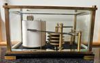 Antieke Barograaf in Zware Behuizing met Facetgeslepen Glas, Ophalen of Verzenden, Brons