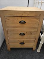 Houten ladekastje met 3 lades, Huis en Inrichting, Gebruikt, Minder dan 45 cm, Hout, 55 tot 70 cm