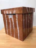 Dutch Design Chair bruin ecru van karton, Ophalen of Verzenden, Zo goed als nieuw, Hout