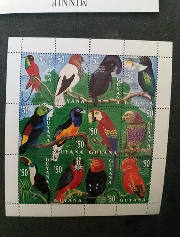 Guyana Postzegels - Vogels beschikbaar voor biedingen
