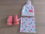 Peppa Pig muts, sjaal en handschoenen, Ophalen of Verzenden, Zo goed als nieuw, 104 of kleiner, Meisje