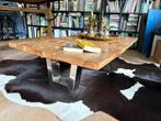 Large custom made Teak wood coffee table, Huis en Inrichting, Tafels | Eettafels, Ophalen, Gebruikt, Teakhout