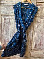 Louche blauw zomerjurkje mt L panter print, Kleding | Dames, Jurken, Blauw, Maat 42/44 (L), Ophalen of Verzenden, Zo goed als nieuw