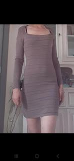 Gebreide jurk, Kleding | Dames, Jurken, Bruin, Ophalen of Verzenden, Zo goed als nieuw, Maat 36 (S)