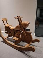 Hobbelpaard in vorm van motor (hout), Kinderen en Baby's, Speelgoed | Hobbelfiguren, Ophalen, Gebruikt
