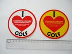 sticker Oud SCHOORL Love GOLF Vandenberg reclame reklame, Verzenden