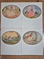Set van 4 ansichtkaarten van Rie Cramer., Verzamelen, Ophalen of Verzenden, 1960 tot 1980, Ongelopen, Overige thema's