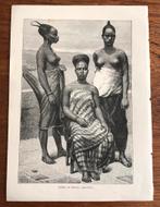 Afrika (Ghana) Topless Ashanti Woman of Elmina Goldcoast, Ophalen of Verzenden
