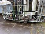Partij Degelijke Afzethekken dranghekken met voetsteunen, Tuin en Terras, Tuinhekken en Hekwerk, Ophalen, Gebruikt, IJzer