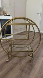 Gouden Serveerwagen / Barwagen - Prachtige Accessoire, Ophalen, Zo goed als nieuw