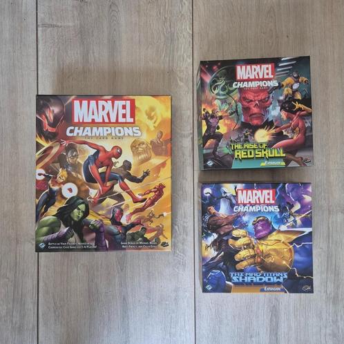 Marvel Champions + Expansions, Hobby en Vrije tijd, Gezelschapsspellen | Bordspellen, Zo goed als nieuw, Ophalen of Verzenden