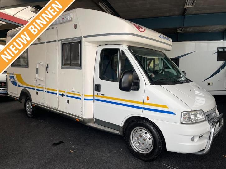 Eura Mobil Contura 652 SB Vastbed Top-Indeling 2004 Airco, Caravans en Kamperen, Campers, Bedrijf, Half-integraal, Eura Mobil