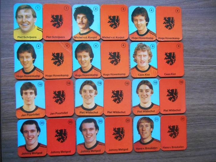 Kaartjes van het Nederlands elftal 1 euro per stuk, Verzamelen, Sportartikelen en Voetbal, Gebruikt, Poster, Plaatje of Sticker