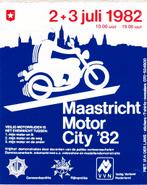 Sticker motor Maastricht motor City 1982, Verzamelen, Stickers, Verzenden, Zo goed als nieuw, Overige typen