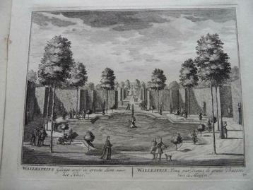 70 Loenen aan de Vecht Huis Wallenstein Kopergravure 1719 beschikbaar voor biedingen