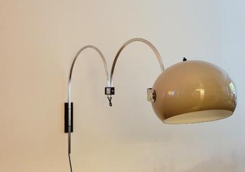 Space Age Mushroom dubbele boog wandlampen van Dijkstra beschikbaar voor biedingen