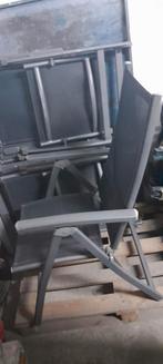 tuinset tafel met 4 stoelen, Ophalen, Gebruikt, Aluminium