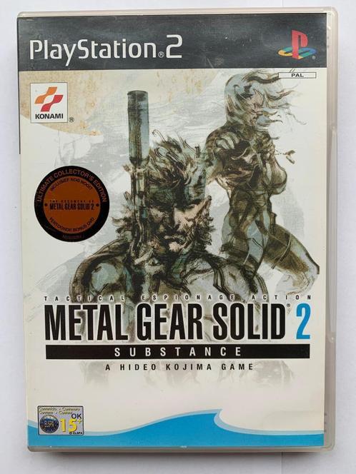 Sony PS2: Metal Gear Solid 2: Substance, Spelcomputers en Games, Games | Sony PlayStation 2, Gebruikt, Avontuur en Actie, Vanaf 16 jaar