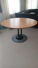 leolux trias uitschuifbare tafel van rond naar ovaal, Huis en Inrichting, Tafels | Eettafels, Ophalen, Gebruikt, 100 tot 150 cm