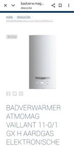 Z.G. als nieuw vaillant AtmoMAG 11 GX Geiser, Doe-het-zelf en Verbouw, Geisers en Boilers, Aardgas, Ophalen of Verzenden, Minder dan 20 liter