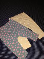 62 SET 2 leggings broekjes met hartjes, Broekje, Meisje, Ophalen of Verzenden, Zo goed als nieuw