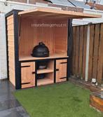 Buitenkeuken overkapping douglas hout afdak klep kamado ei, Ophalen of Verzenden, Nieuw, Houtskool, Vrijstaand