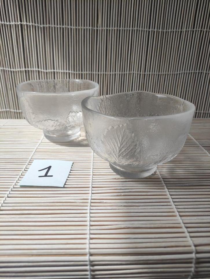 Glazen schaaltjes Kosta Boda - Set van 2, Antiek en Kunst, Antiek | Glas en Kristal, Ophalen of Verzenden