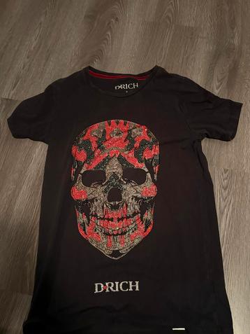 DRICH T-shirt met Skull Print - Maat S beschikbaar voor biedingen