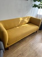 Bank 3 zits merk Made kleur geel incl kussens 2x grijs, Huis en Inrichting, Banken | Bankstellen, Gebruikt, Driepersoons, 75 tot 100 cm