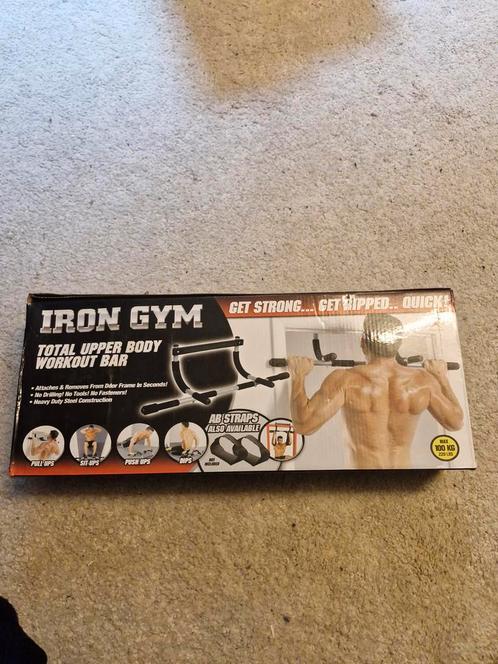 Iron Gym Total Upper Body Workout Bar - Nieuw, Sport en Fitness, Fitnessapparatuur, Nieuw, Krachtstation, Armen, Borst, Buik, Rug