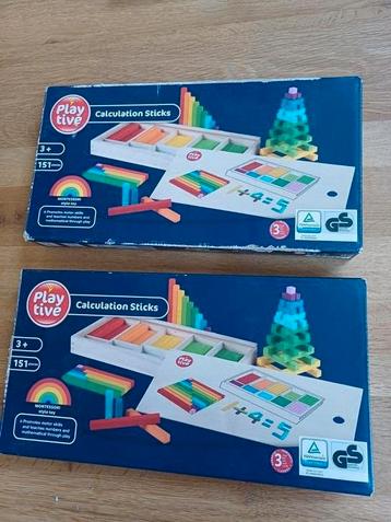 Houten Rekenstaafjes.Educatief/creatief Montessorimateriaal. beschikbaar voor biedingen