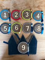 Verjaardagskroon van vilt met cijfers van de Huisvogel, Ophalen of Verzenden, Zo goed als nieuw