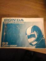 Owner's Manual Honda CBR 1000F, Ophalen of Verzenden