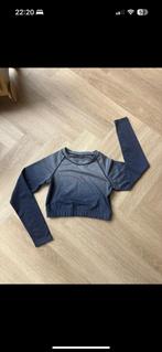 Crop top lange mouw sport shirt, Kleding | Dames, Sportkleding, Blauw, Xxl nutrition, Ophalen of Verzenden, Maat 36 (S)