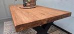 GRATIS LEVERING Z.G.A.N eettafel met stalen X poten 200x100, Ophalen, ., 200 cm of meer, 50 tot 100 cm