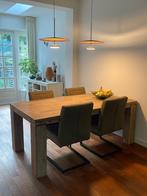 Houten eettafel (acacia hout), Huis en Inrichting, Tafels | Eettafels, Ophalen, 100 tot 150 cm, 200 cm of meer, Zo goed als nieuw