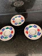 3 boerenbont waxinelichtjes, puntgaaf, Huis en Inrichting, Keuken | Servies, Overige typen, Ophalen of Verzenden, Zo goed als nieuw