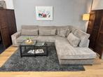 GRATIS LEVERING Stevige Beige Ribstof Hoekbank, Ophalen of Verzenden, Zo goed als nieuw, Noordkade 68A, Vierpersoons of meer