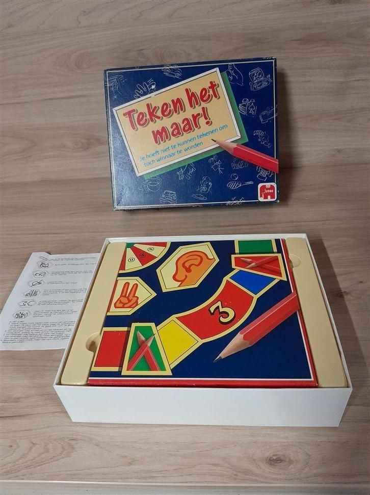 teken het maar leerzaam spel [s1280], Hobby en Vrije tijd, Gezelschapsspellen | Bordspellen, Zo goed als nieuw, Ophalen of Verzenden